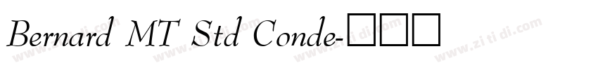 Bernard MT Std Conde字体转换